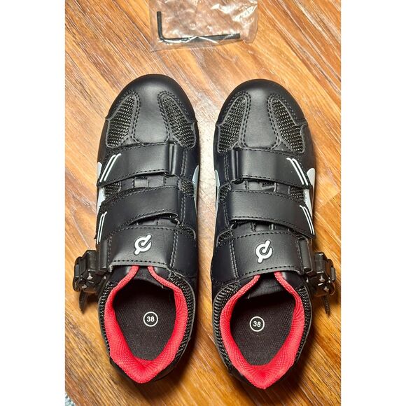 Peloton Ear Buds & Unisex Bike Shoes with Cleats in Box Size 38EU/7.5 US Women's - Picture 5 of 8